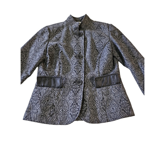 Coldwater Creek Women's Mandarin Collar Button Jacket Sz 8 - Picture 6 of 9